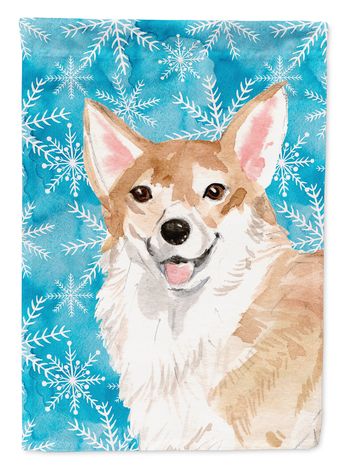 Corgi Winter Flag Garden Size BB9449GF  the-store.com.