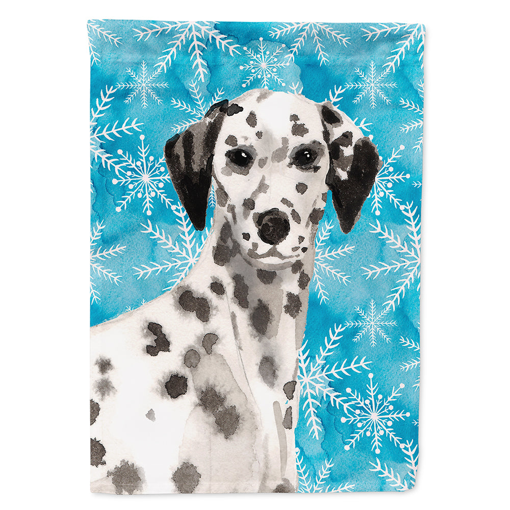 Dalmatian Winter Flag Canvas House Size BB9450CHF  the-store.com.