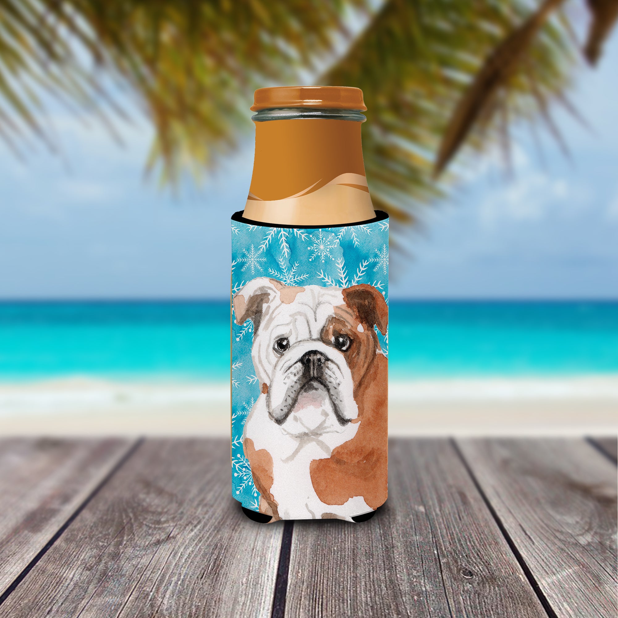 English Bulldog Winter  Ultra Hugger for slim cans BB9451MUK  the-store.com.