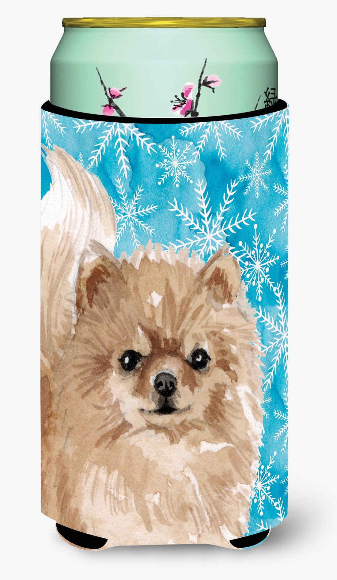 Pomeranian Winter Tall Boy Beverage Insulator Hugger BB9460TBC by Caroline's Treasures