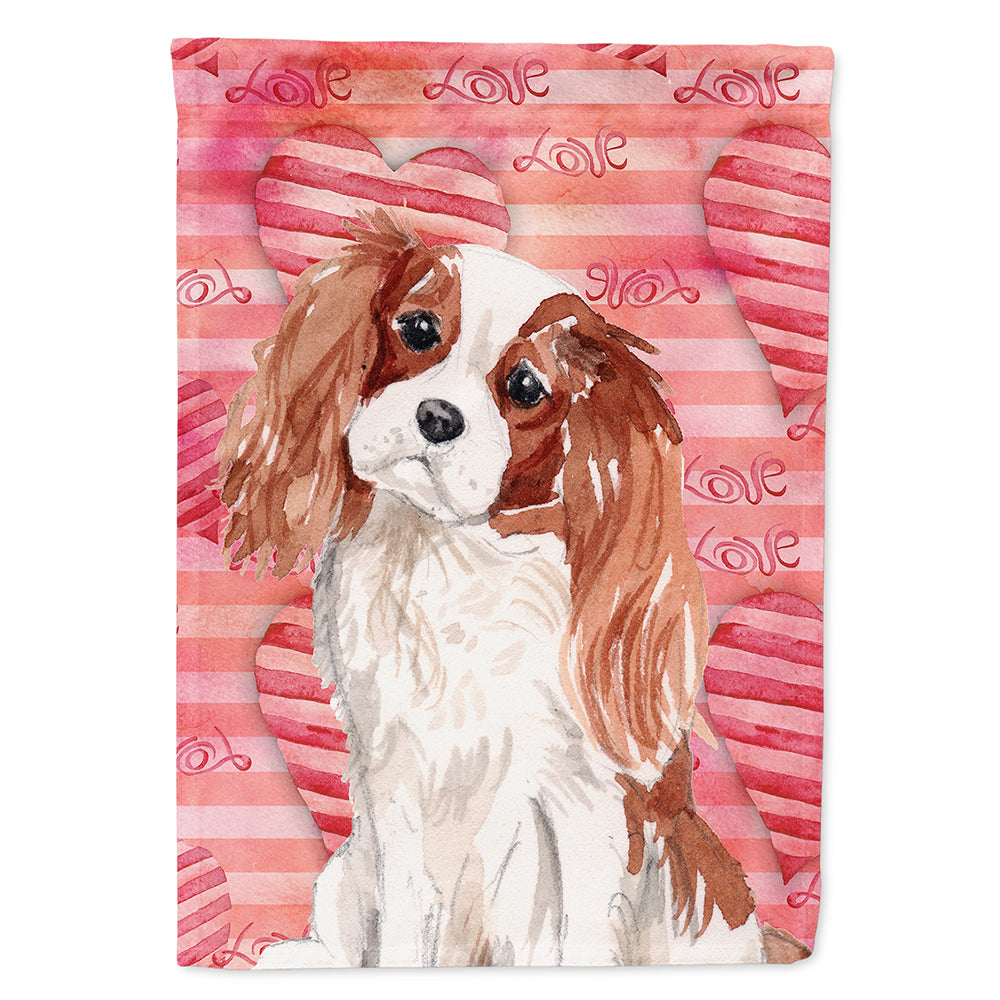 Blenheim Cavalier Spaniel Love Flag Canvas House Size BB9463CHF  the-store.com.