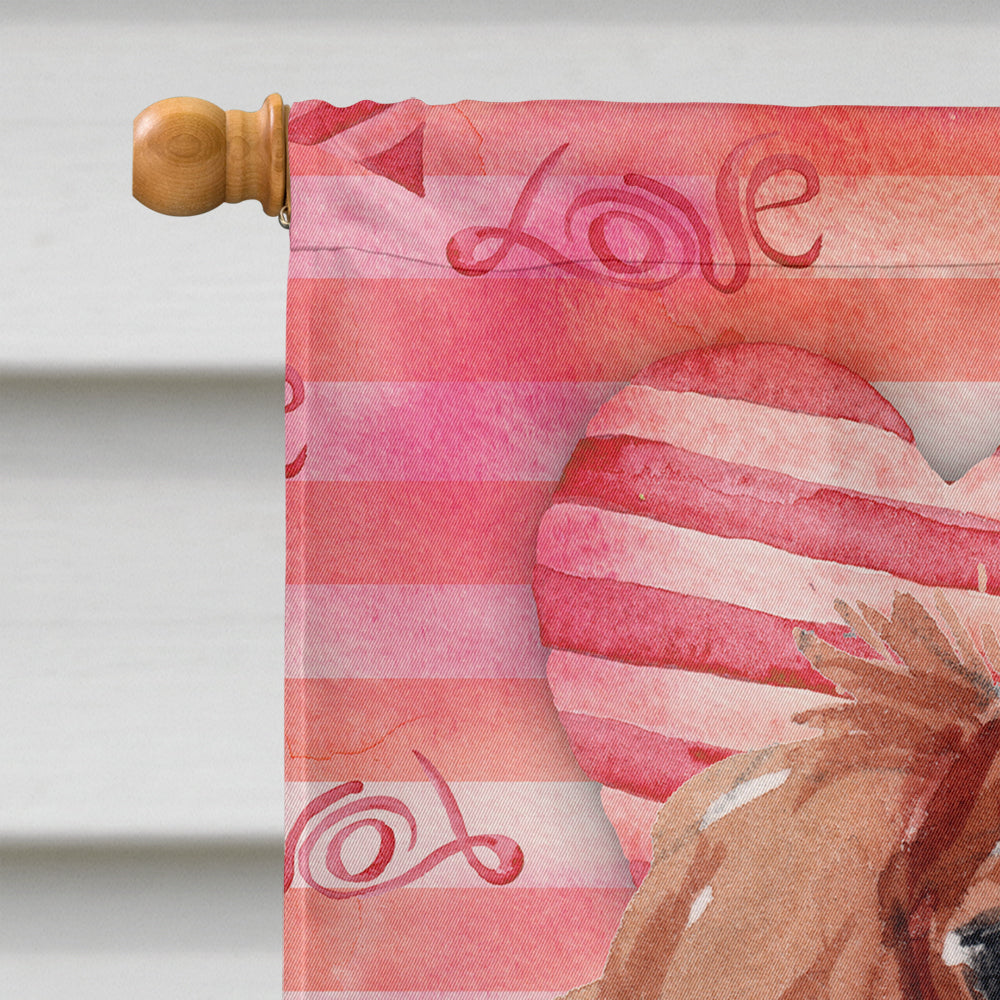 Blenheim Cavalier Spaniel Love Flag Canvas House Size BB9463CHF  the-store.com.