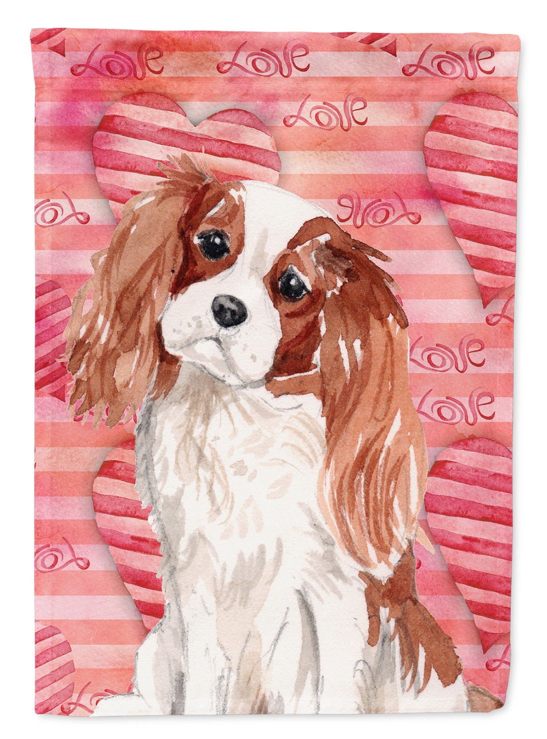 Blenheim Cavalier Spaniel Love Flag Garden Size BB9463GF  the-store.com.