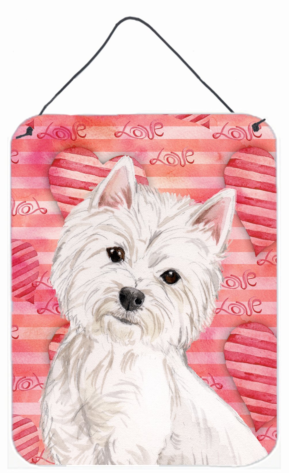 Westie Love Wall or Door Hanging Prints BB9464DS1216 by Caroline&#39;s Treasures