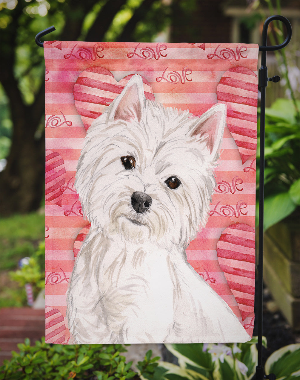 Westie Love Flag Garden Size BB9464GF  the-store.com.