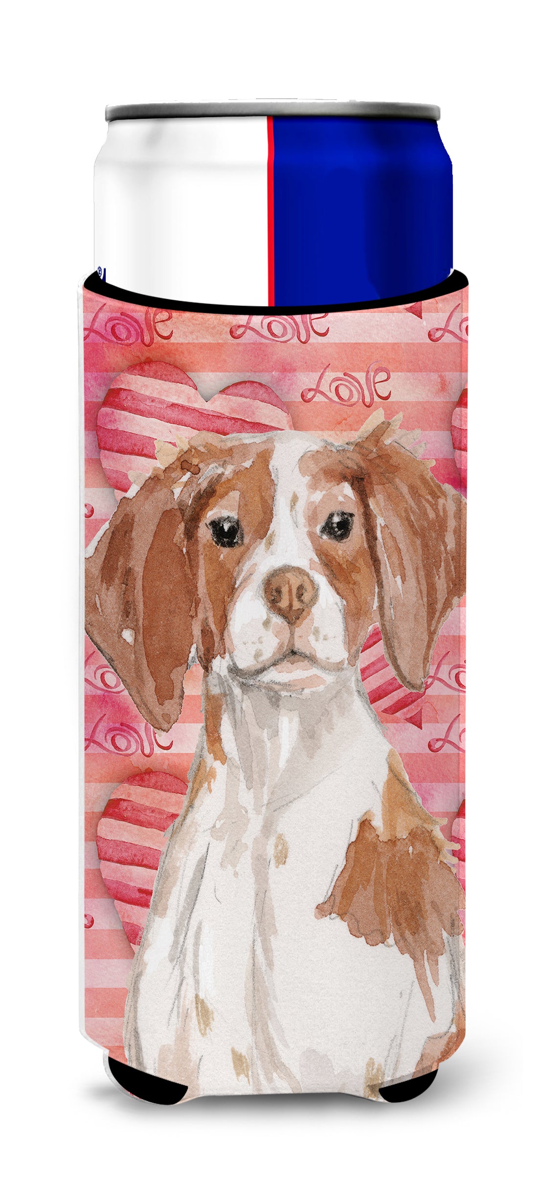 Brittany Spaniel Love  Ultra Hugger for slim cans BB9469MUK  the-store.com.