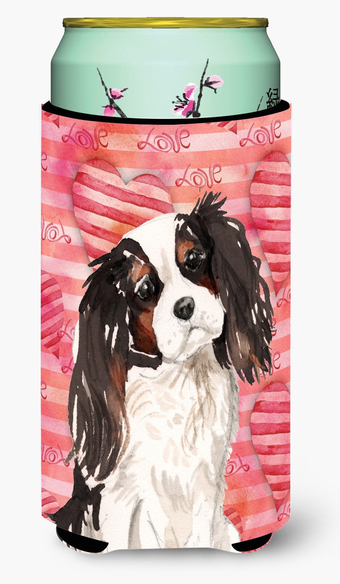 Tricolor Cavalier Spaniel Love Tall Boy Beverage Insulator Hugger BB9472TBC by Caroline's Treasures