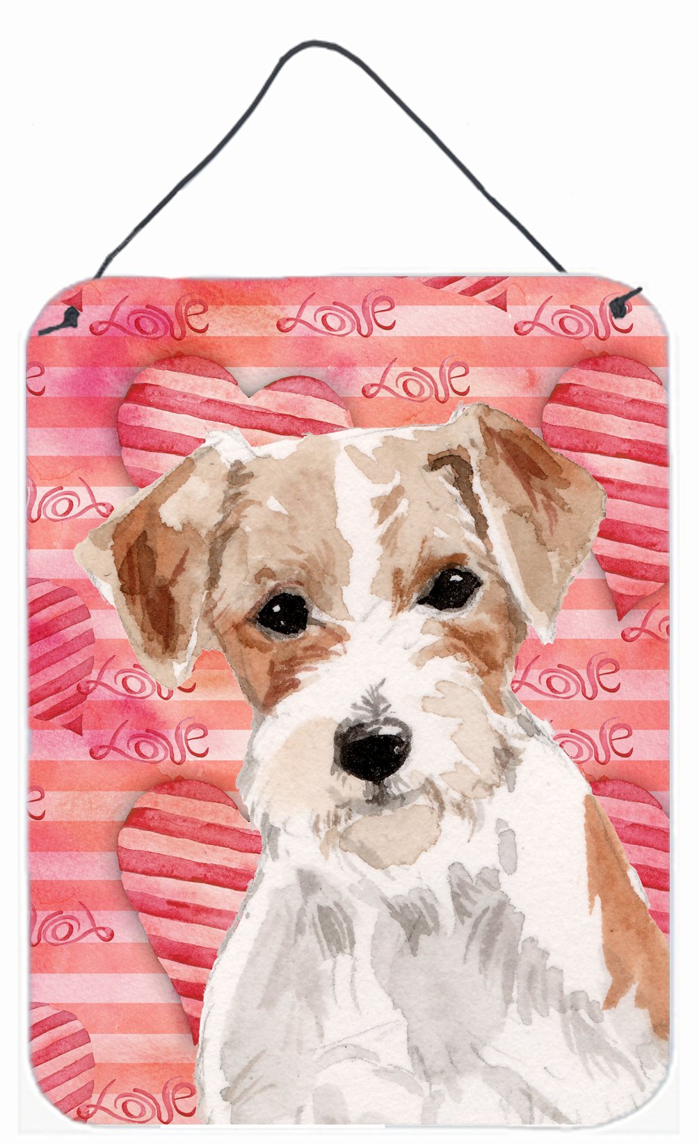 Wire Hair Jack Russell Love Wall or Door Hanging Prints BB9473DS1216 by Caroline&#39;s Treasures