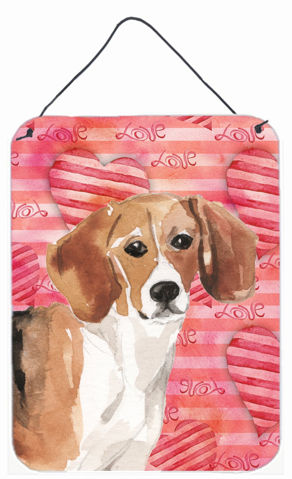 Beagle Love Wall or Door Hanging Prints BB9474DS1216 by Caroline&#39;s Treasures