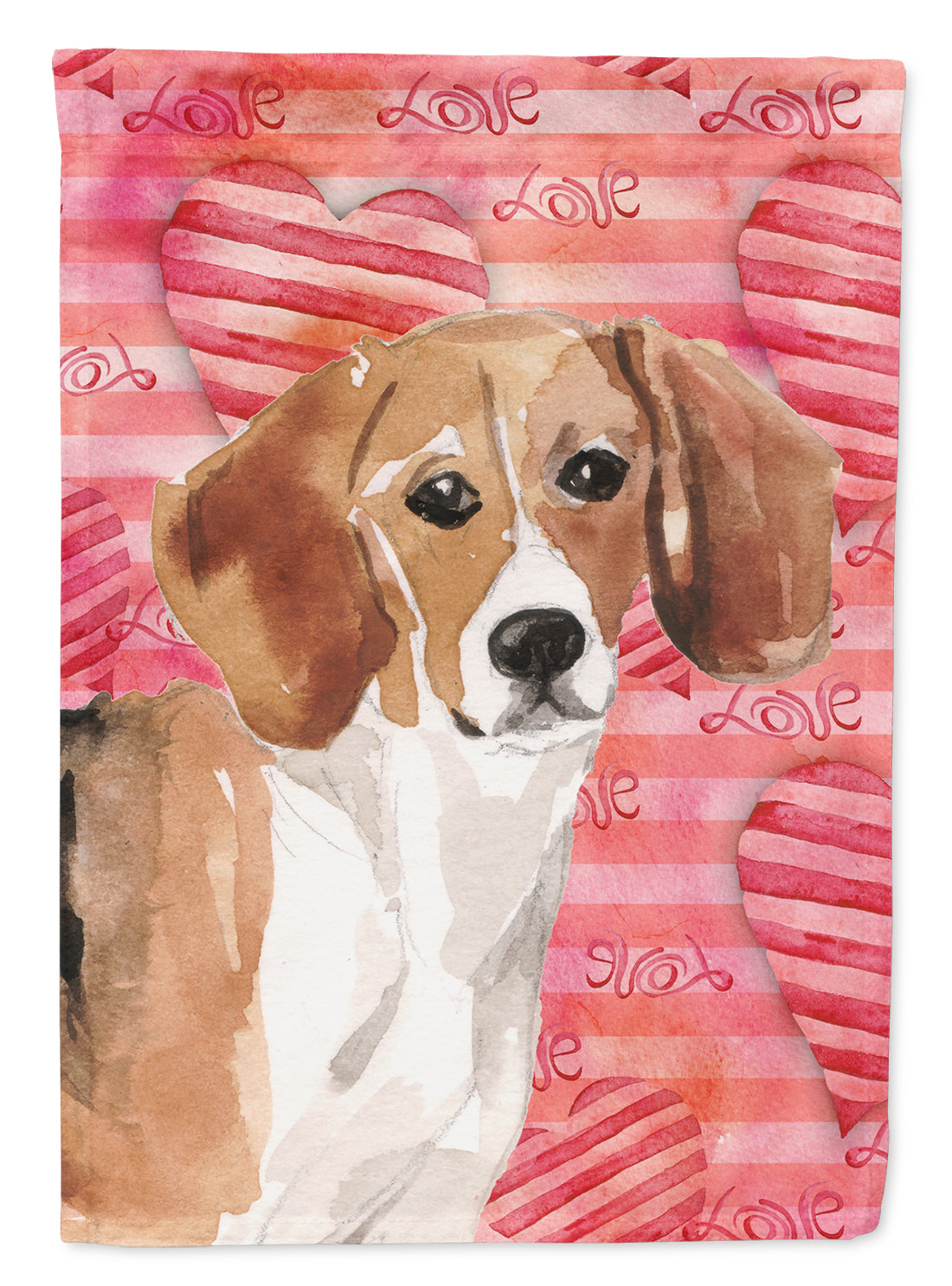 Beagle Love Flag Garden Size BB9474GF  the-store.com.