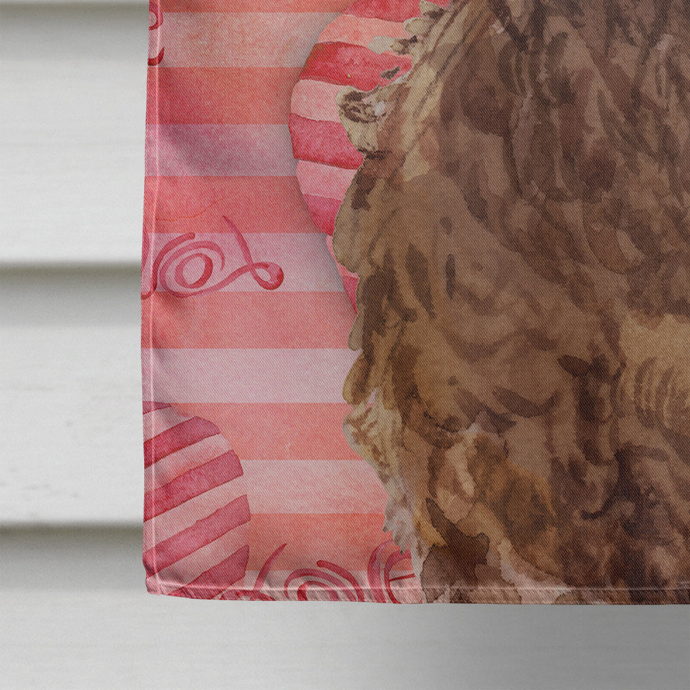 Brown Cockapoo Love Flag Canvas House Size BB9479CHF  the-store.com.