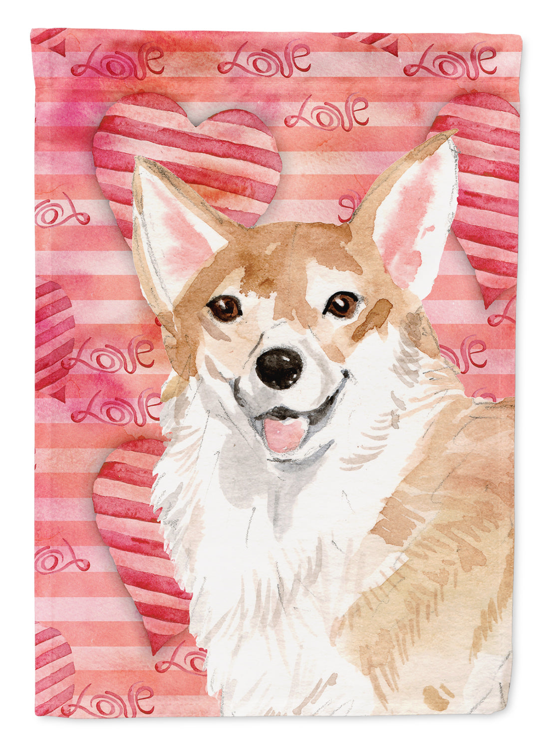 Corgi Love Flag Garden Size BB9484GF  the-store.com.