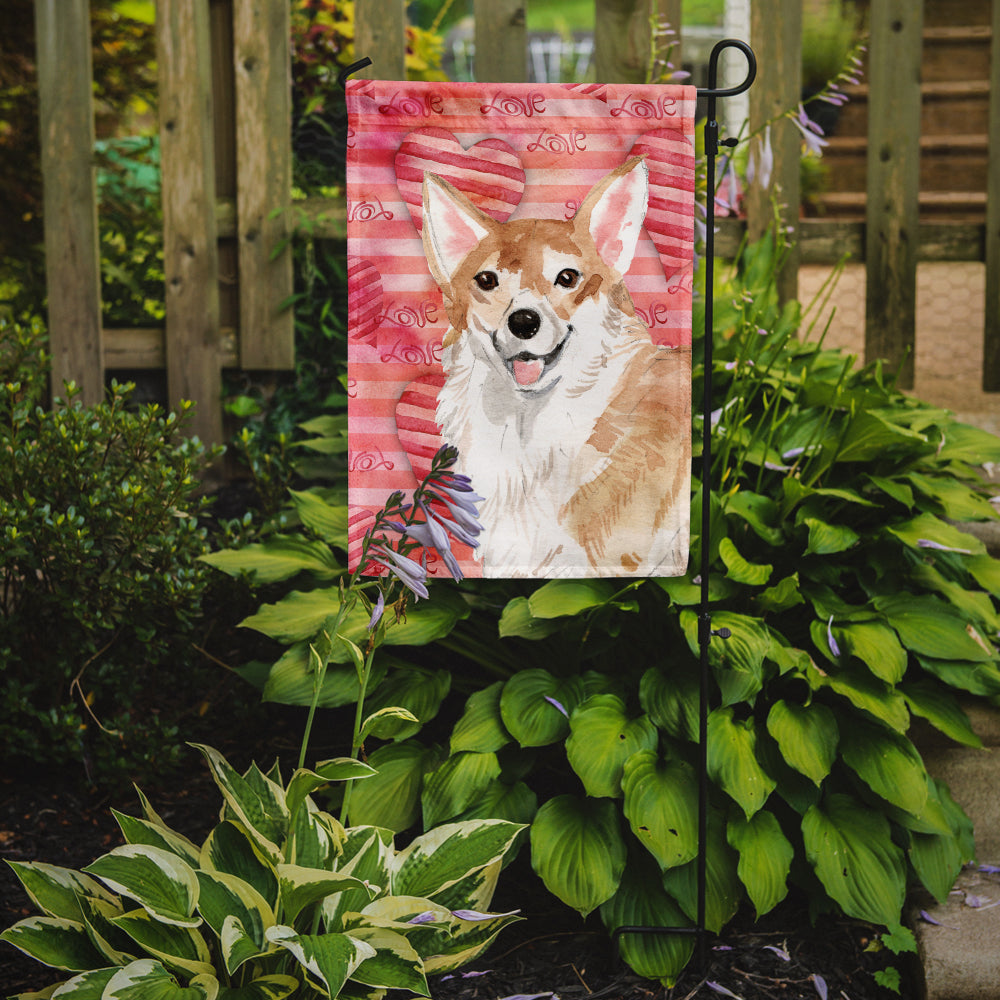 Corgi Love Flag Garden Size BB9484GF  the-store.com.