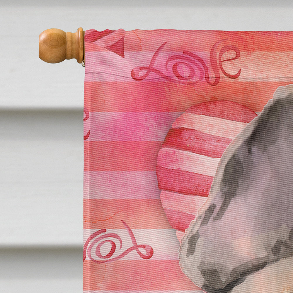 Fawn French Bulldog Love Flag Canvas House Size BB9487CHF  the-store.com.