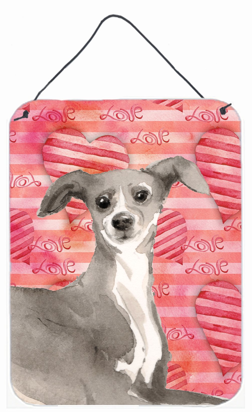 Italian Greyhound Love Wall or Door Hanging Prints BB9492DS1216 by Caroline's Treasures