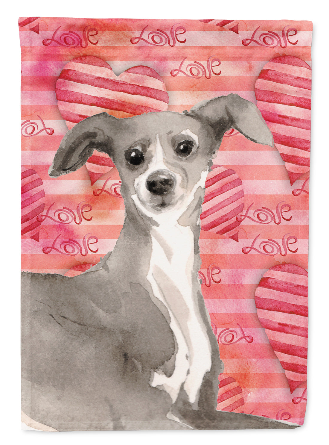 Italian Greyhound Love Flag Garden Size BB9492GF  the-store.com.