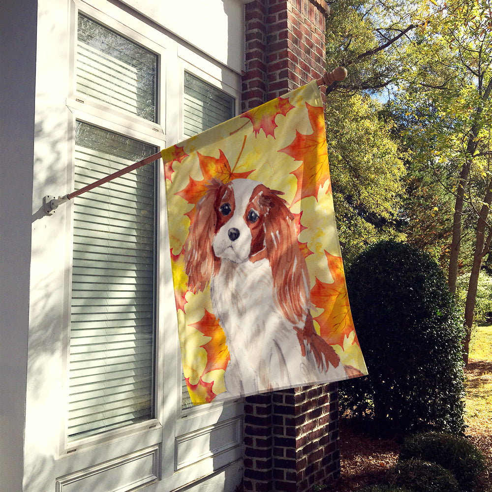 Blenheim Cavalier Spaniel Fall Flag Canvas House Size BB9498CHF  the-store.com.