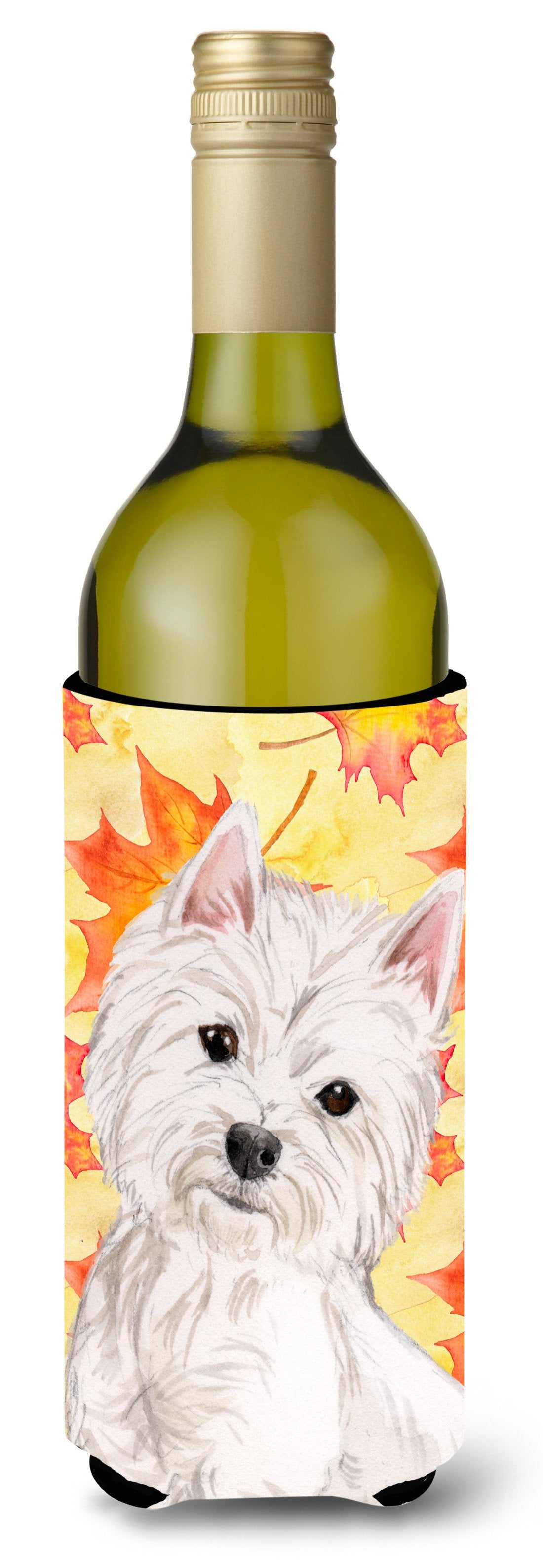 Westie Fall Wine Bottle Beverge Insulator Hugger BB9499LITERK by Caroline's Treasures