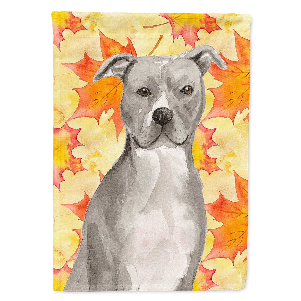 Staffordshire Bull Terrier Fall Flag Canvas House Size BB9500CHF  the-store.com.