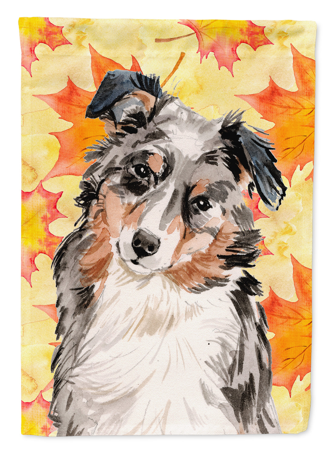 Australian Shepherd Fall Flag Garden Size BB9502GF  the-store.com.