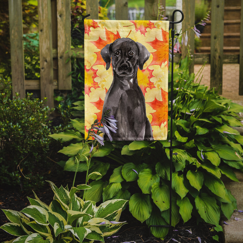 Black Labrador Fall Flag Garden Size BB9503GF  the-store.com.