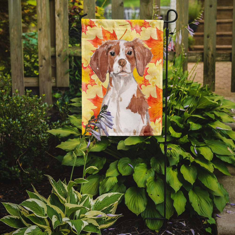 Brittany Spaniel Fall Flag Garden Size BB9504GF  the-store.com.