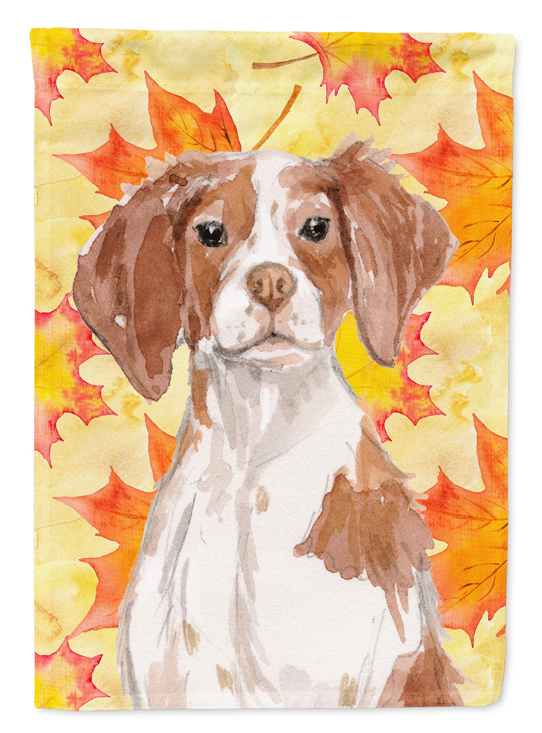 Brittany Spaniel Fall Flag Garden Size BB9504GF  the-store.com.