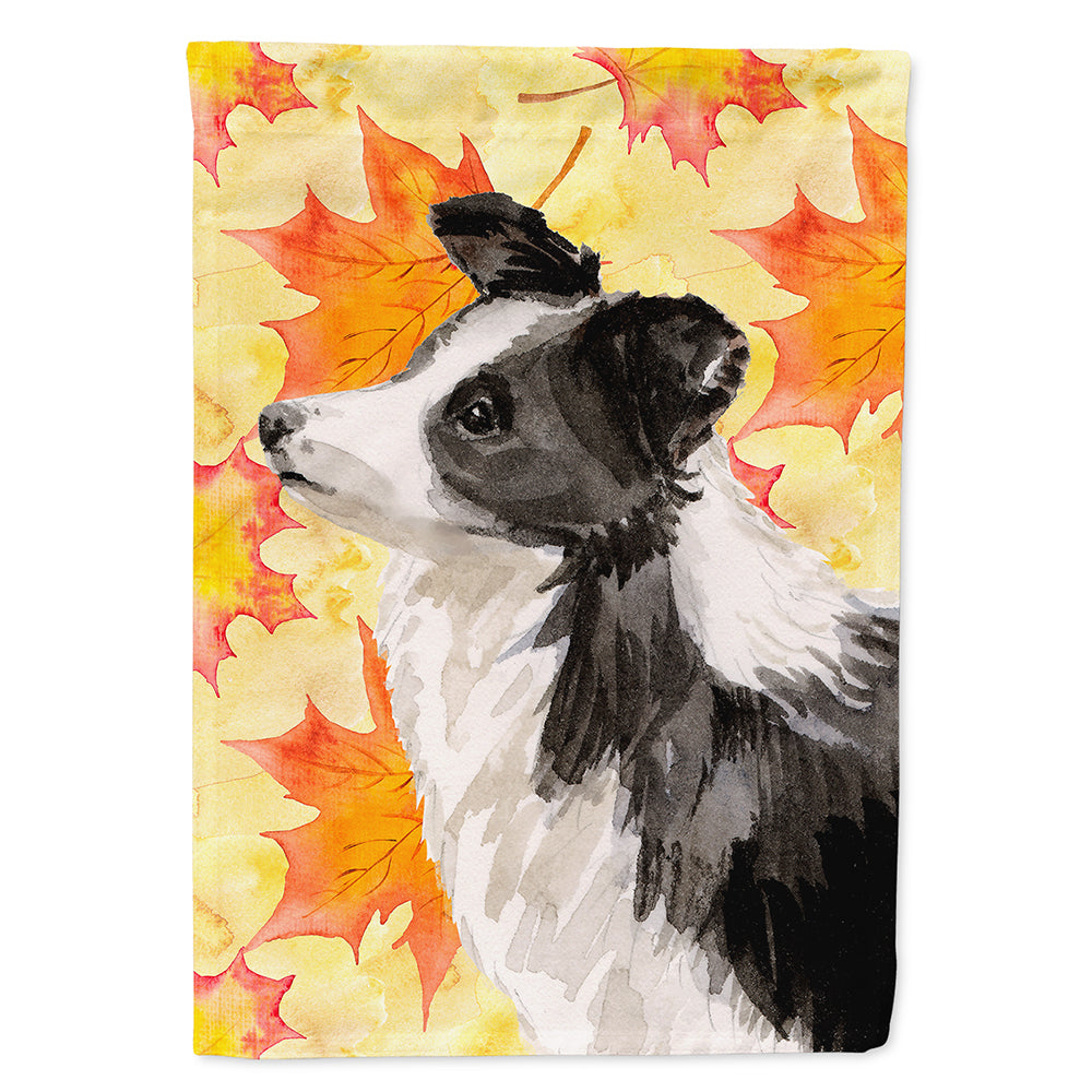 Border Collie Fall Flag Canvas House Size BB9513CHF  the-store.com.