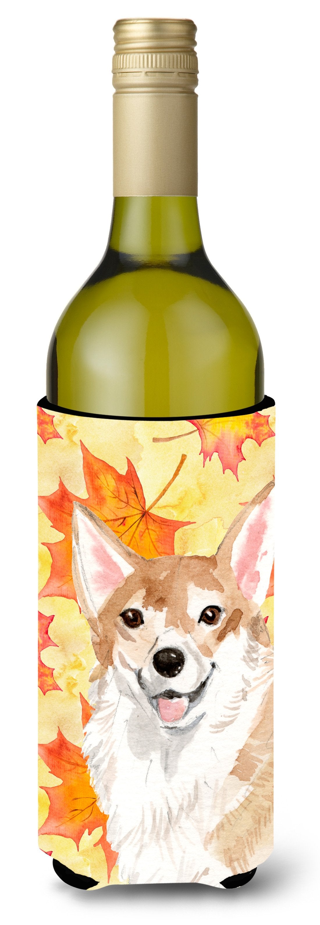 Corgi Fall Wine Bottle Beverge Insulator Hugger BB9519LITERK by Caroline's Treasures