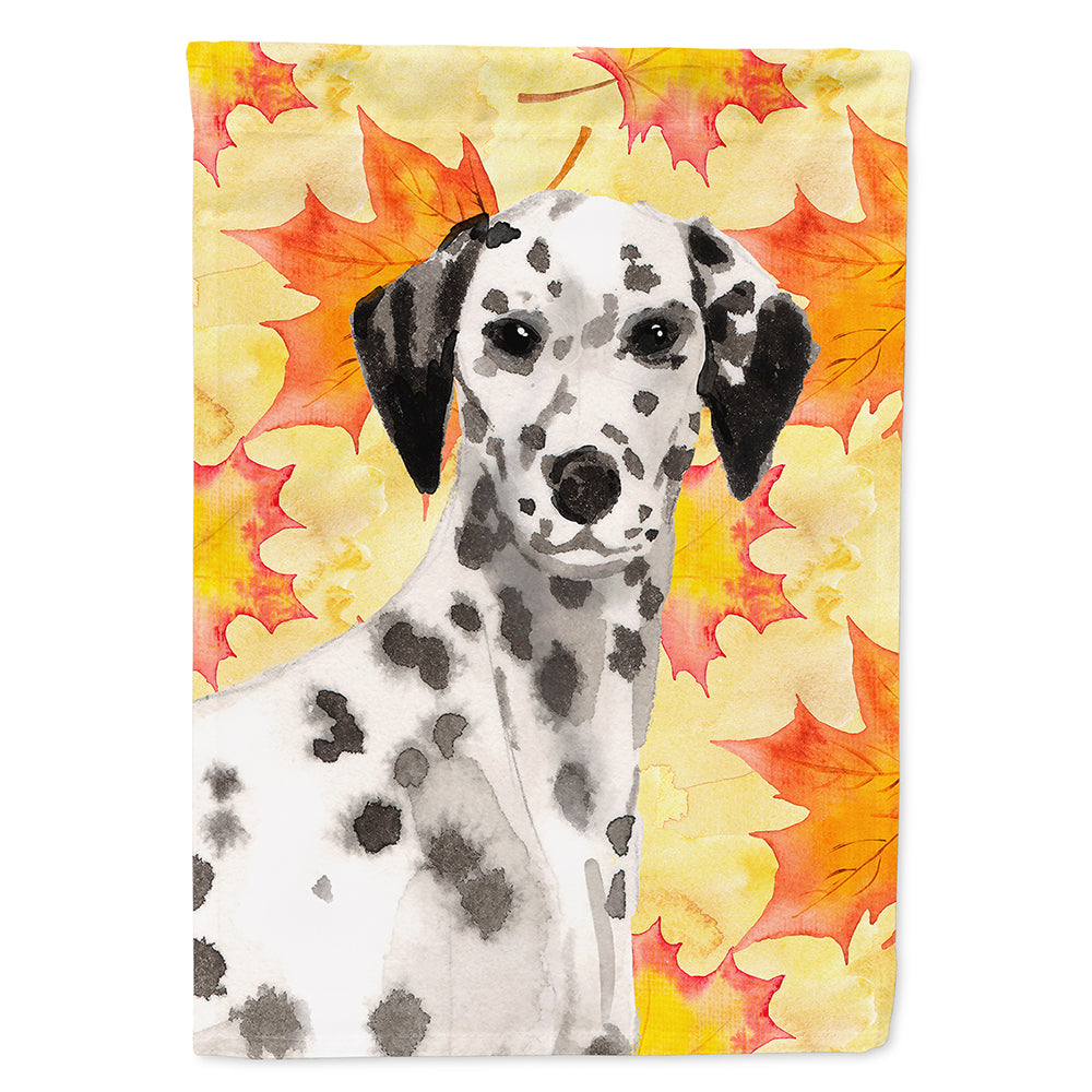 Dalmatian Fall Flag Canvas House Size BB9520CHF  the-store.com.