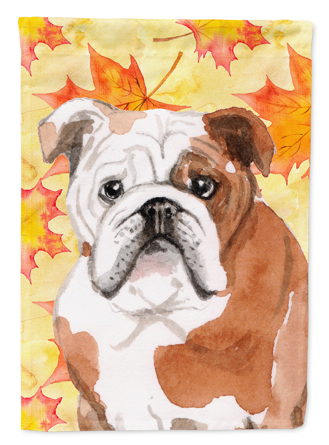 English Bulldog Fall Flag Garden Size BB9521GF  the-store.com.