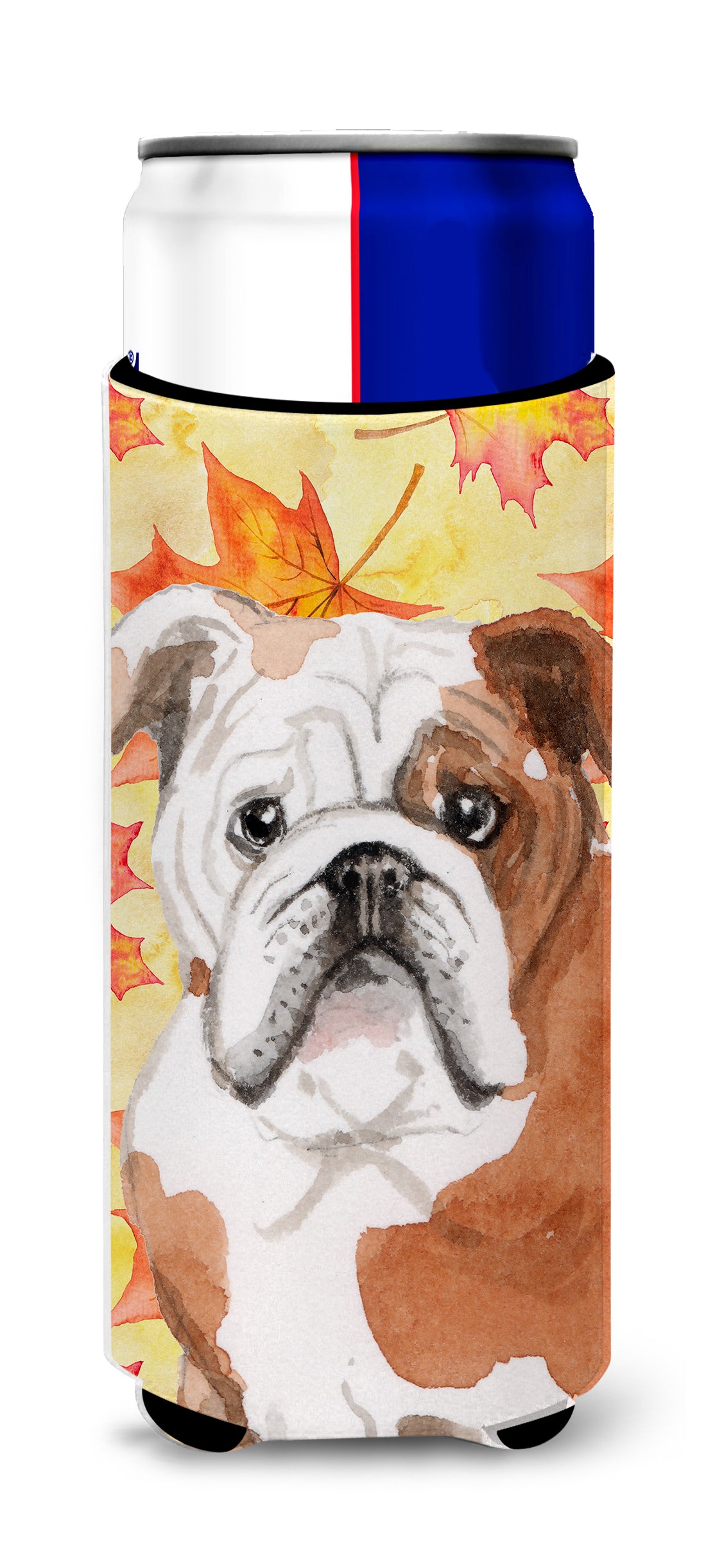 English Bulldog Fall  Ultra Hugger for slim cans BB9521MUK  the-store.com.