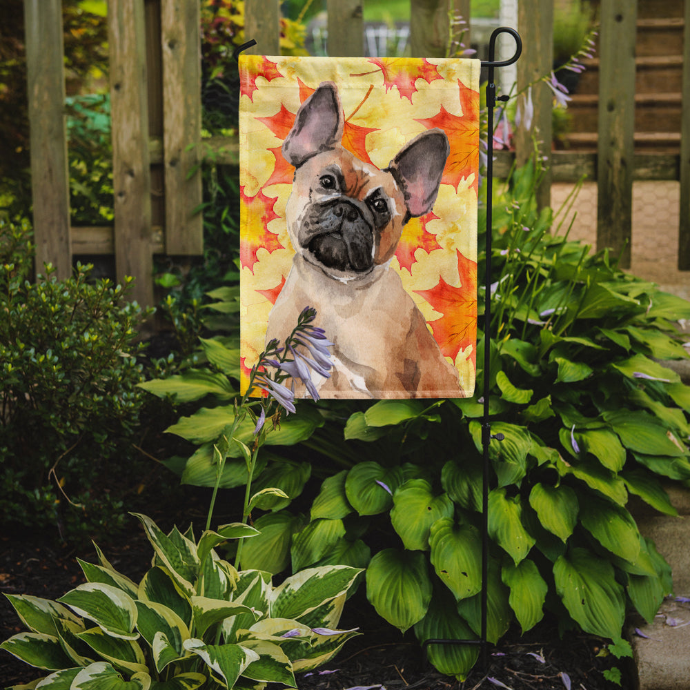 Fawn French Bulldog Fall Flag Garden Size BB9522GF  the-store.com.