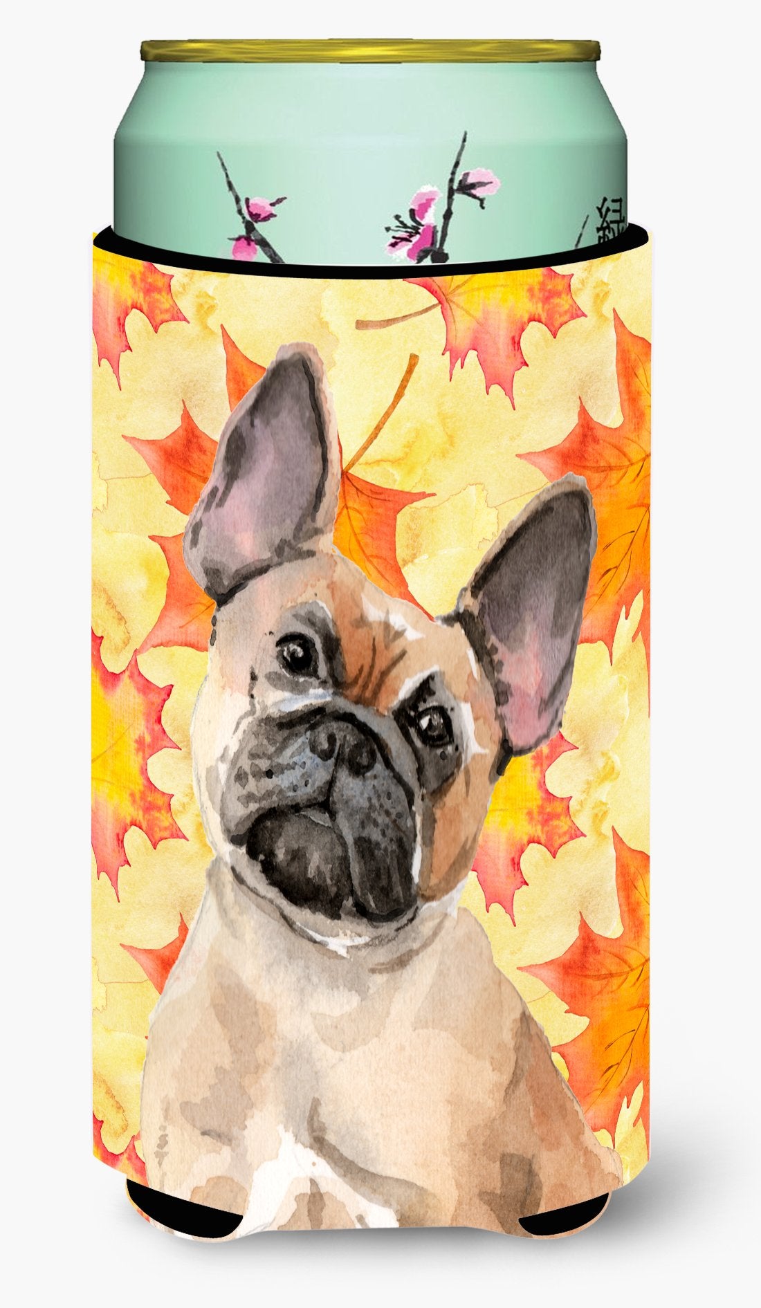 Fawn French Bulldog Fall Tall Boy Beverage Insulator Hugger BB9522TBC by Caroline's Treasures