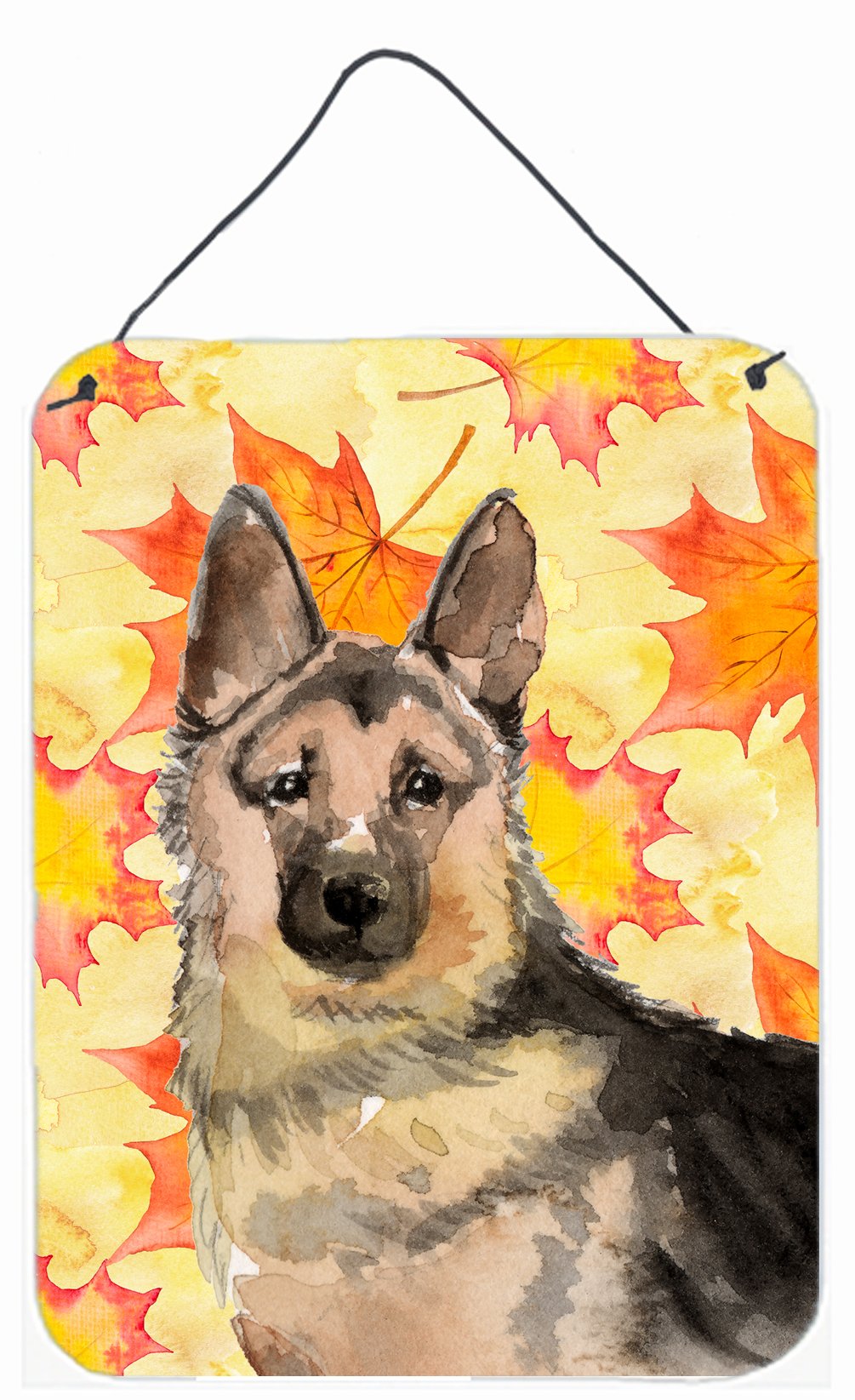 German Shepherd Fall Wall or Door Hanging Prints BB9523DS1216 by Caroline&#39;s Treasures