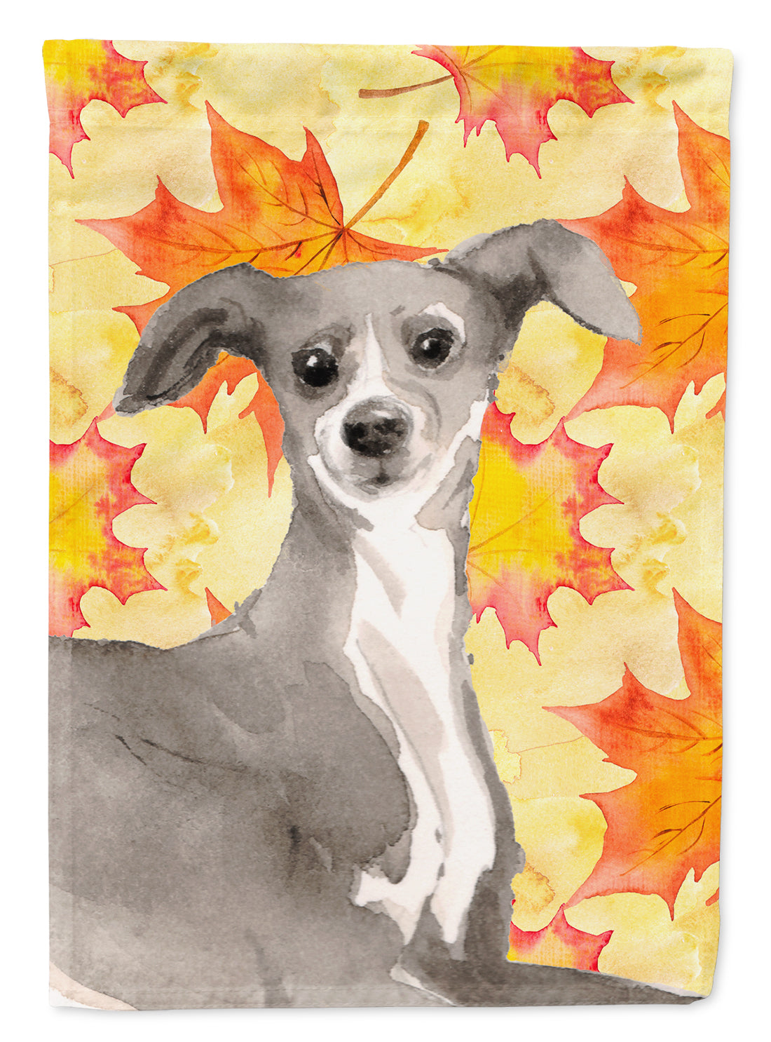 Italian Greyhound Fall Flag Garden Size BB9527GF  the-store.com.