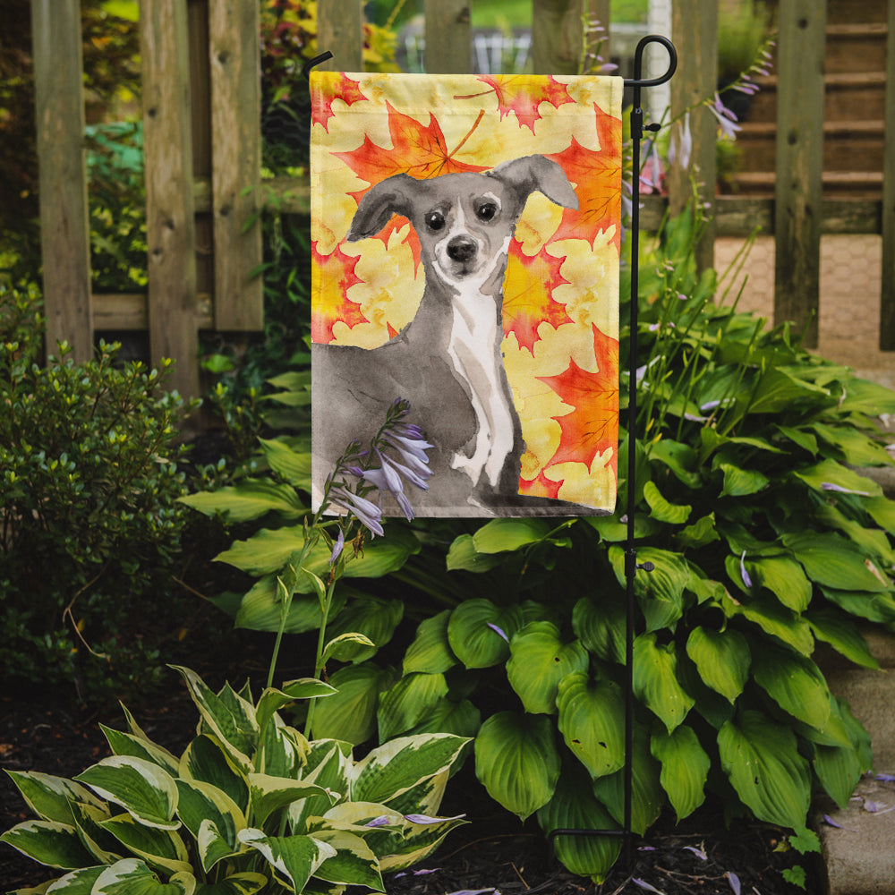 Italian Greyhound Fall Flag Garden Size BB9527GF  the-store.com.