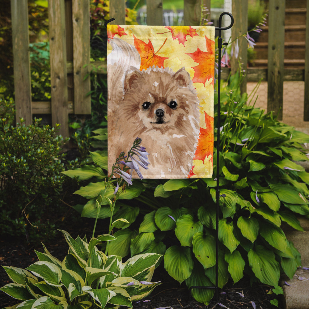 Pomeranian Fall Flag Garden Size BB9530GF  the-store.com.