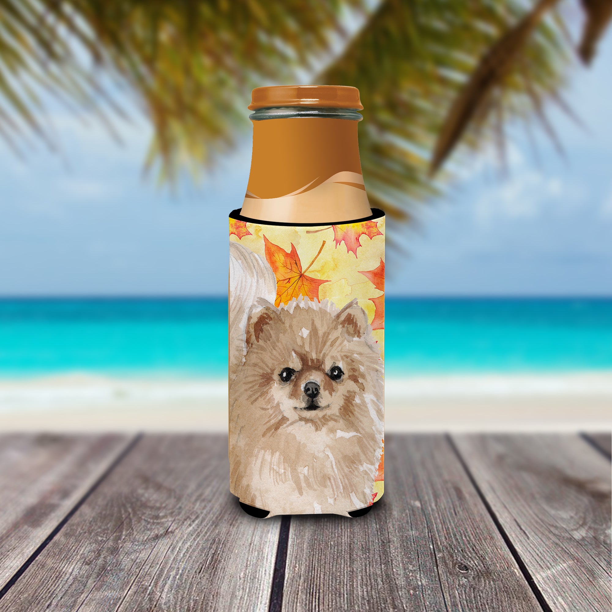 Pomeranian Fall  Ultra Hugger for slim cans BB9530MUK  the-store.com.