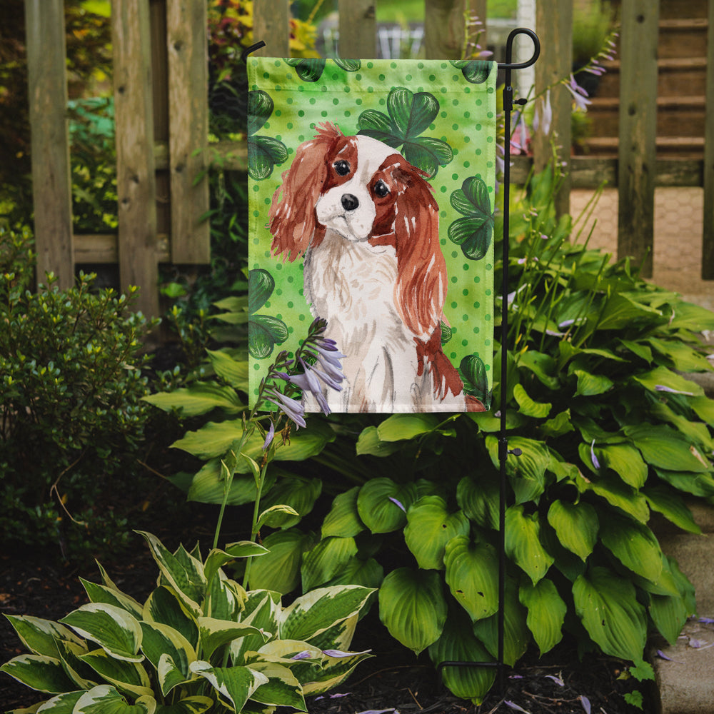 Blenheim Cavalier Spaniel St. Patrick's Flag Garden Size BB9533GF  the-store.com.