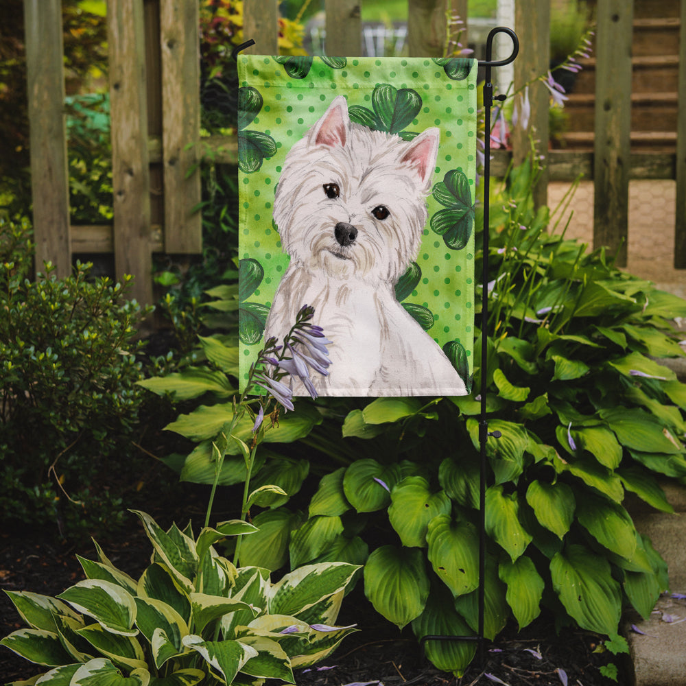 Westie St. Patrick's Flag Garden Size BB9534GF  the-store.com.