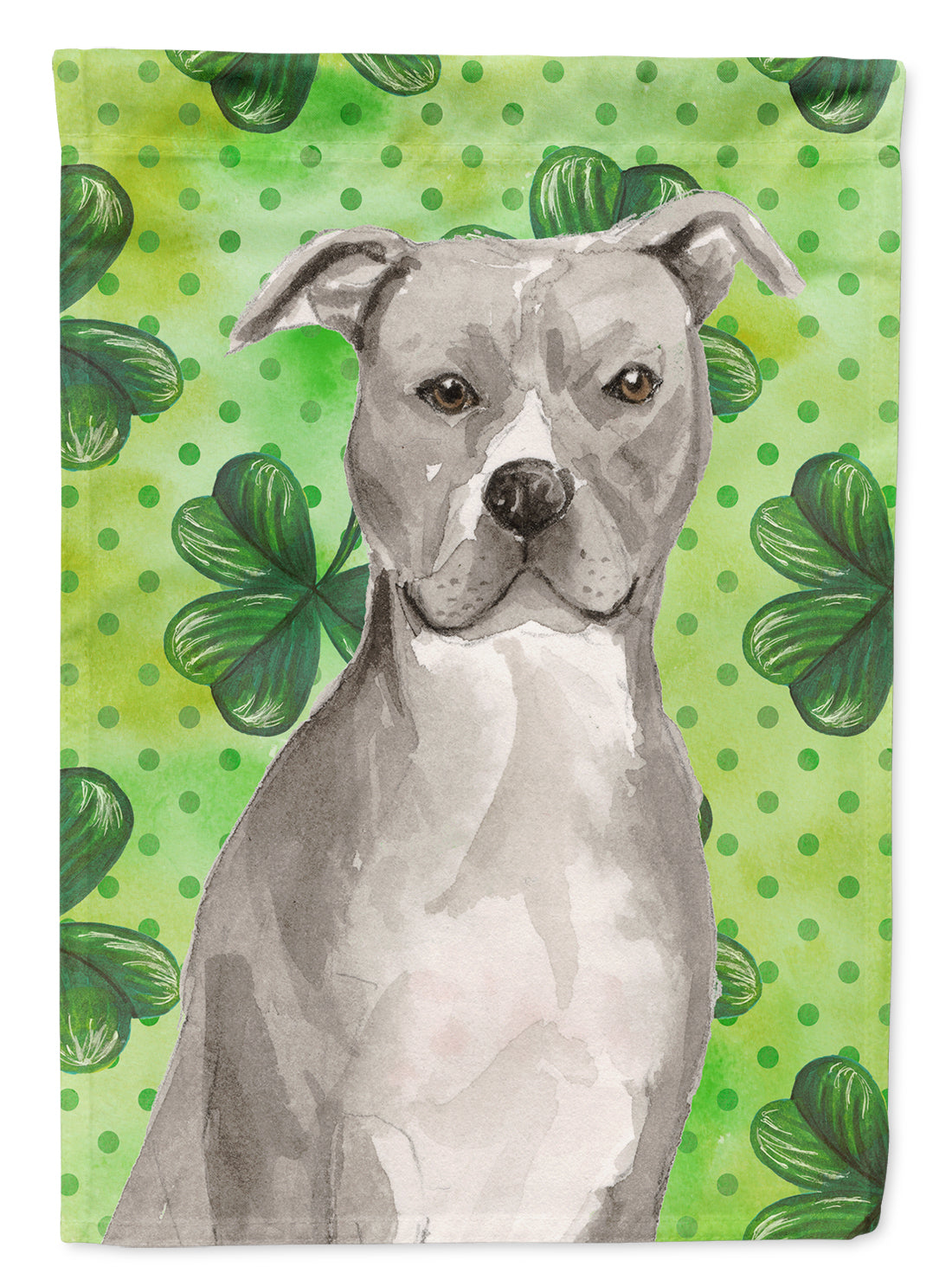 Staffordshire Bull Terrier St. Patrick's Flag Garden Size BB9535GF  the-store.com.