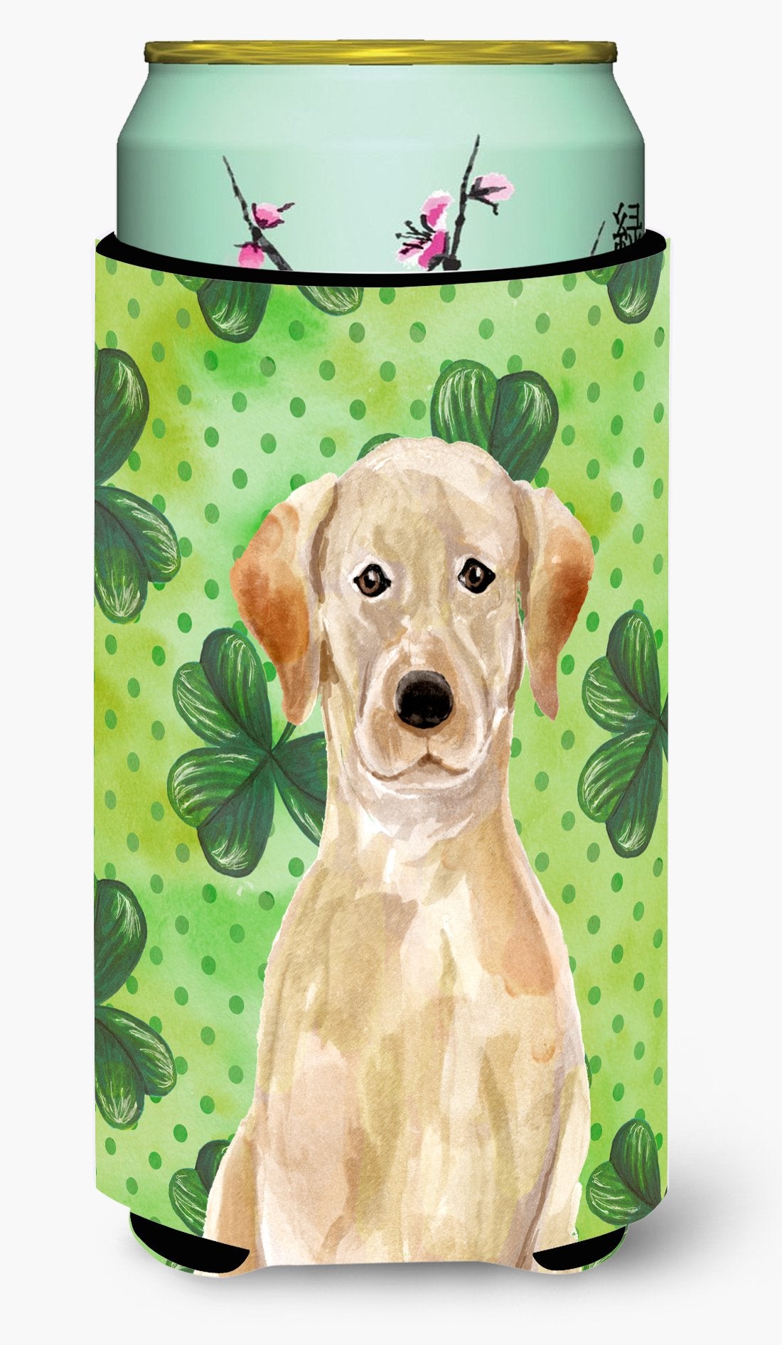 Yellow Labrador St. Patrick's Tall Boy Beverage Insulator Hugger BB9541TBC by Caroline's Treasures