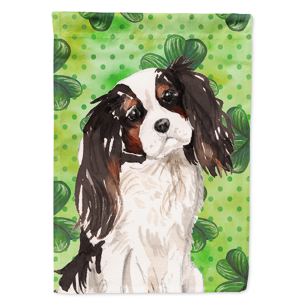 Tricolor Cavalier Spaniel St. Patrick&#39;s Flag Canvas House Size BB9542CHF  the-store.com.