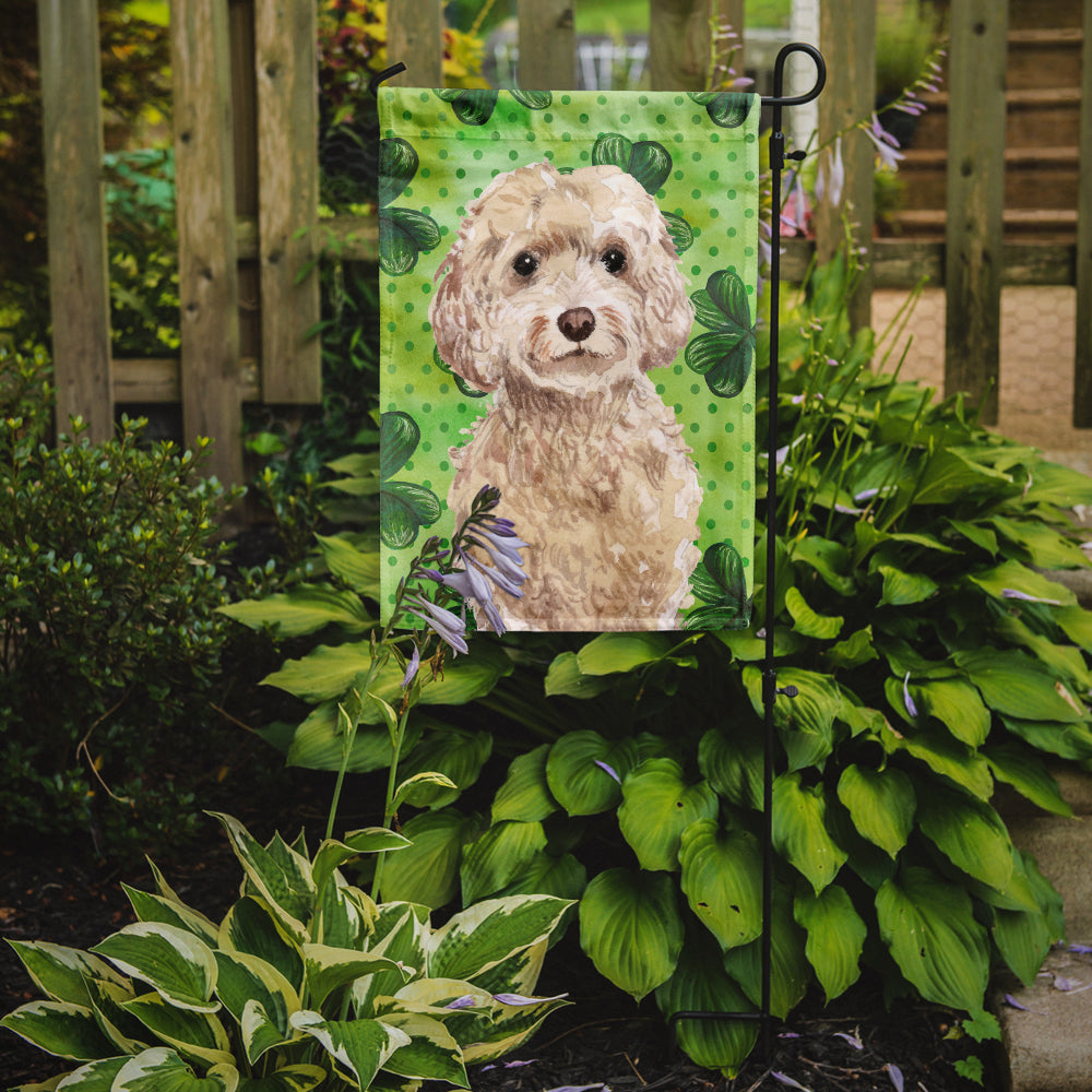 Champagne Cockapoo St. Patrick's Flag Garden Size BB9550GF  the-store.com.