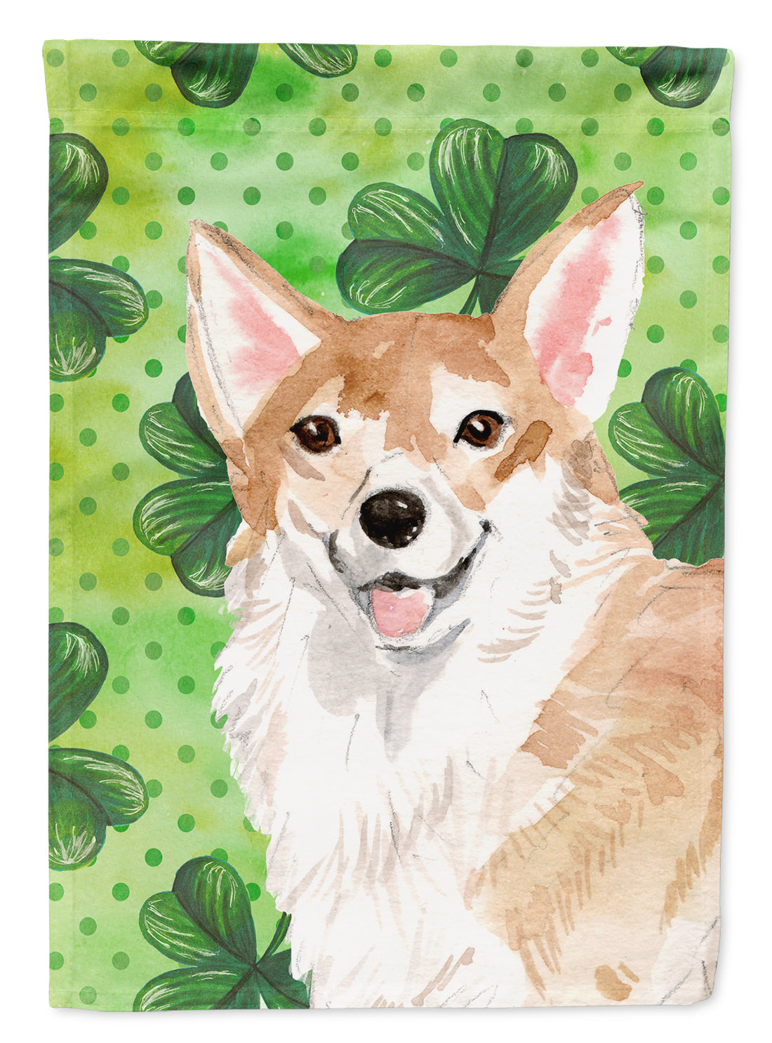 Corgi St. Patrick's Flag Garden Size BB9554GF  the-store.com.