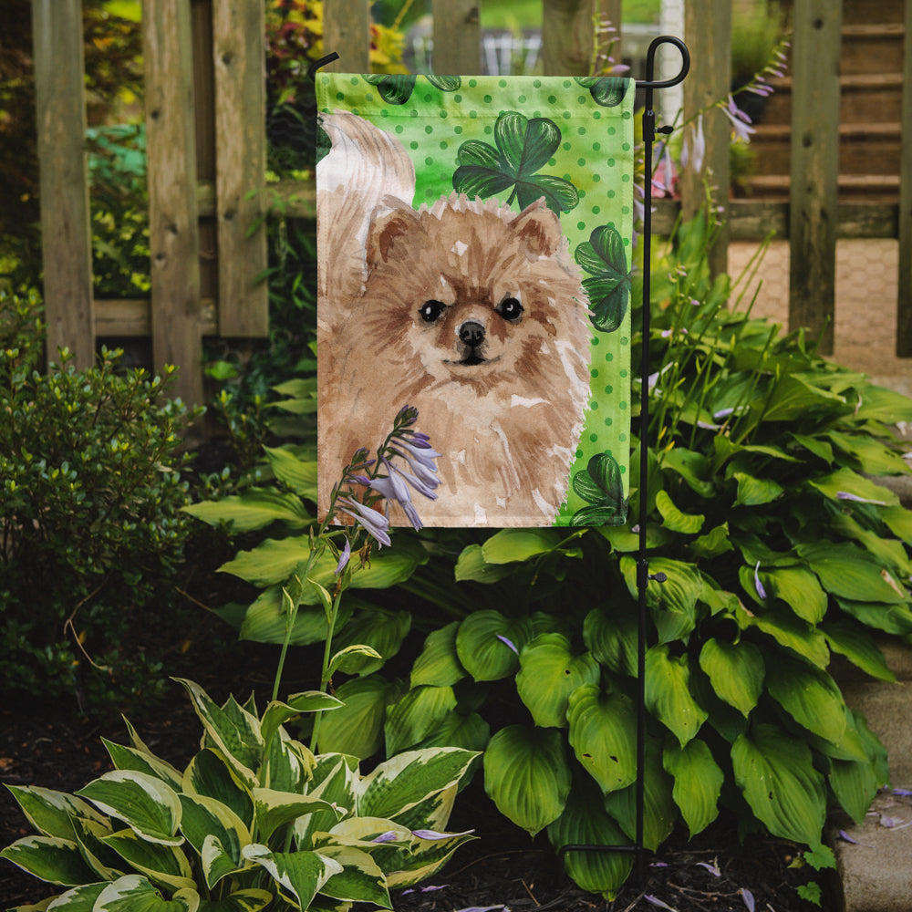 Pomeranian St. Patrick's Flag Garden Size BB9565GF  the-store.com.