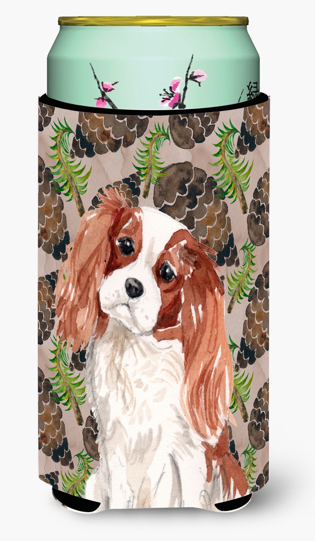 Blenheim Cavalier Spaniel Pine Cones Tall Boy Beverage Insulator Hugger BB9568TBC by Caroline's Treasures