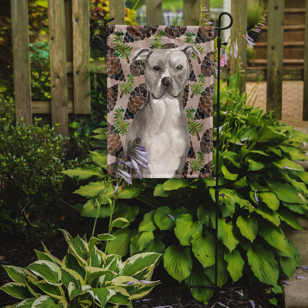 Staffordshire Bull Terrier Pine Cones Flag Garden Size BB9570GF  the-store.com.