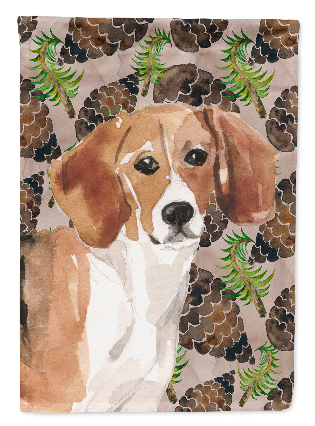 Beagle Pine Cones Flag Garden Size BB9579GF  the-store.com.